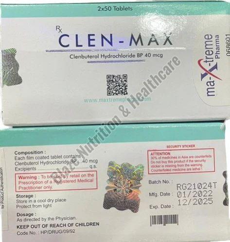 Clen Max 40mcg Tablets