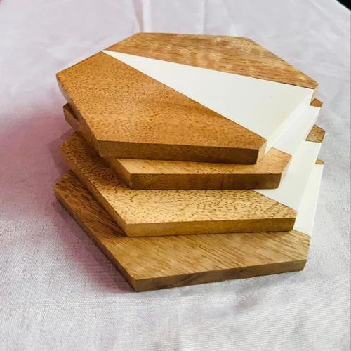 Wooden Hexagon Coasters