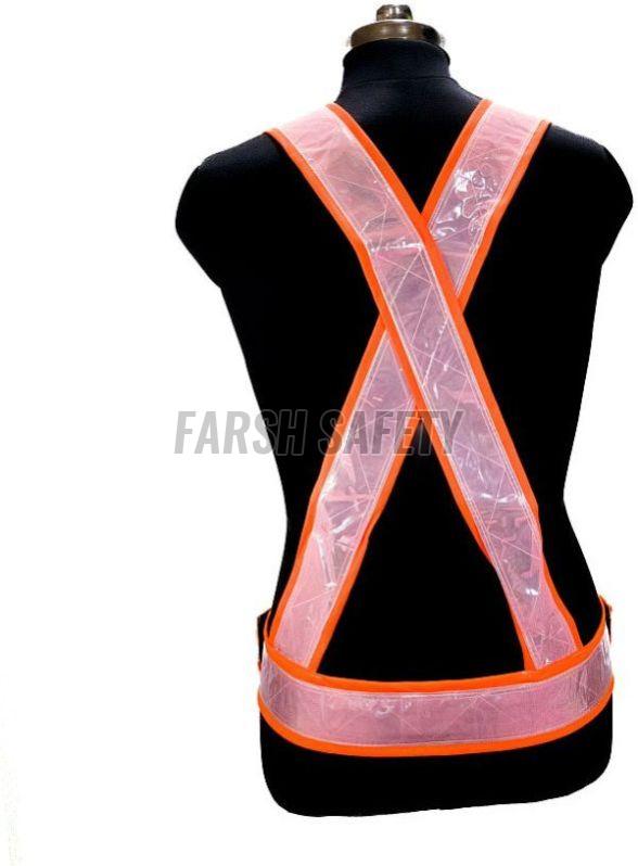 O1 FSPRO Orange Safety Reflective Cross Belt