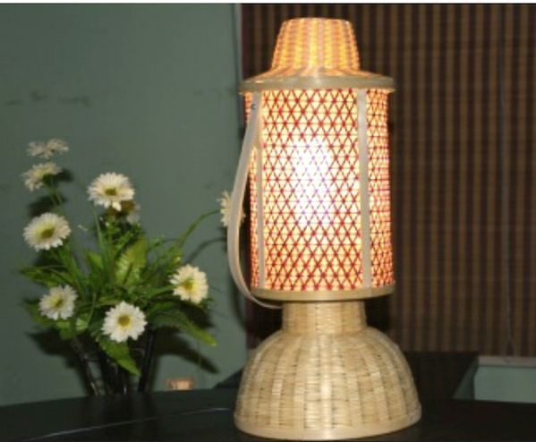 Eco-friendly Handcrafted Bamboo Table Lamp