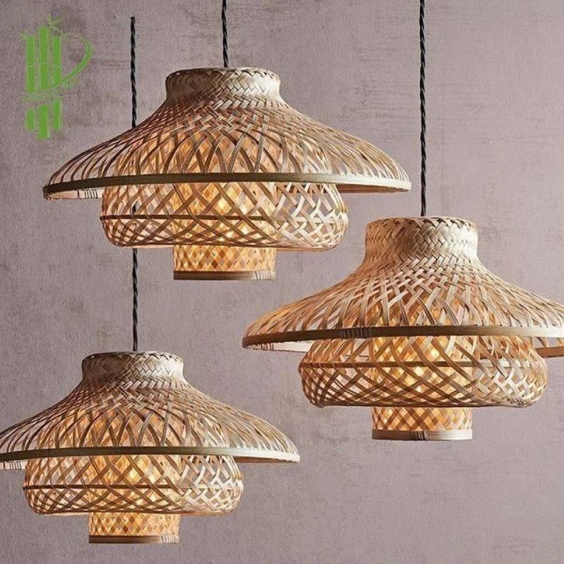 Plain Bamboo Mushroom Lamp