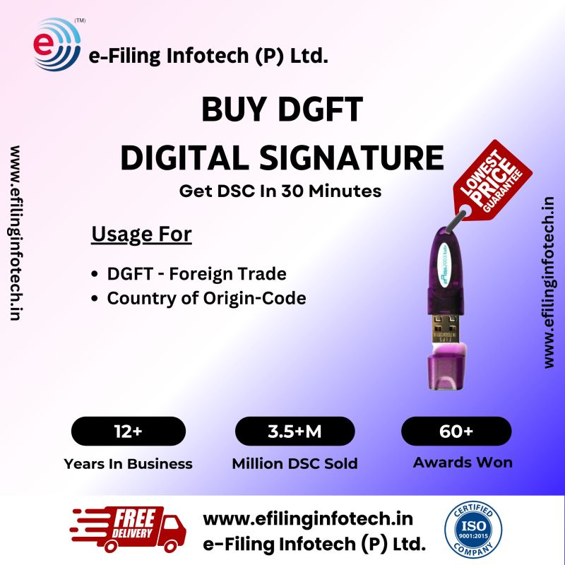 DGFT Digital Signature Certificate