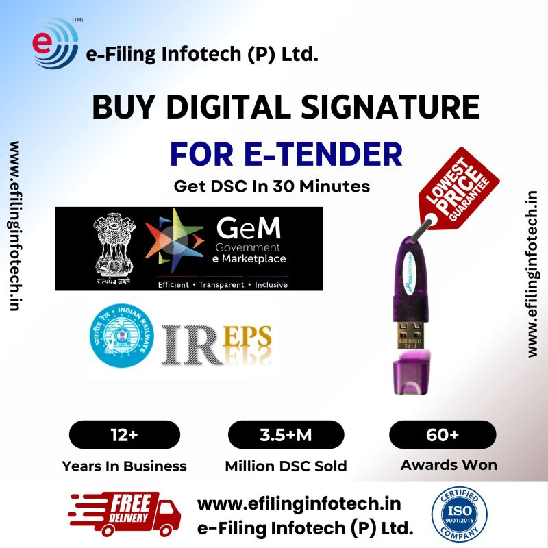 Digital Signature Certificate For E-Tendering