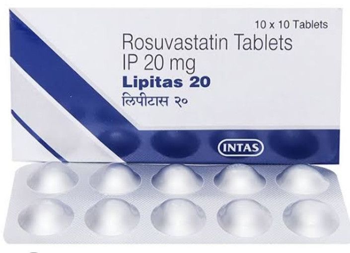 Lipitas 20 mg Rosuvastatin Tablets