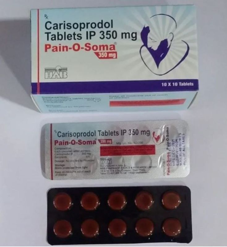 Pain-O-Soma 350 mg Carisoprodol Tablets