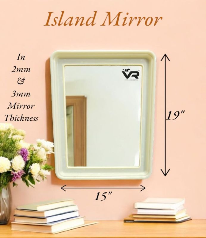 Island Plain Plastic Frame Mirror