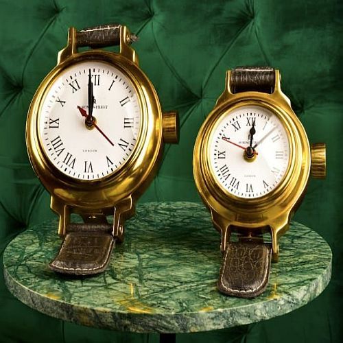 Brass Wristwatch Clock Motif