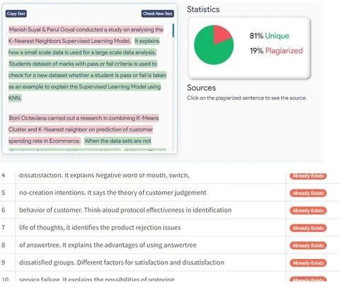 Plagiarism Quality Check Service
