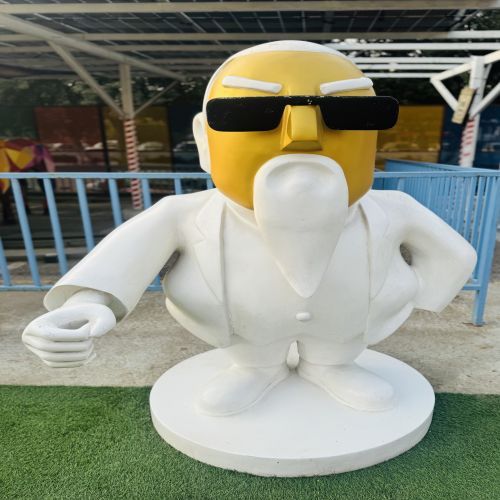 FRP Old Man Statue