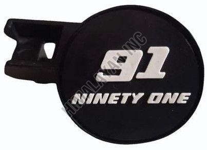 Black Round Silicone Promotional Logo Badge
