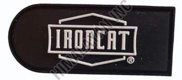 Black Silicone Hand Gloves Logo Badge