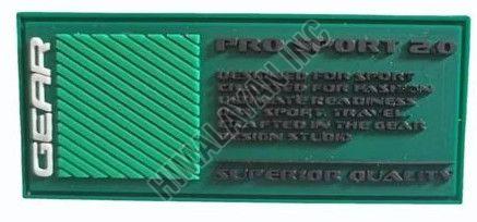 Green Silicone Bag Logo Badge