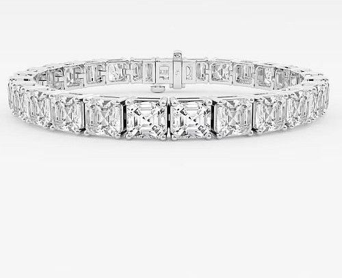 Party Wear Princess Cut Diamond Bracelet