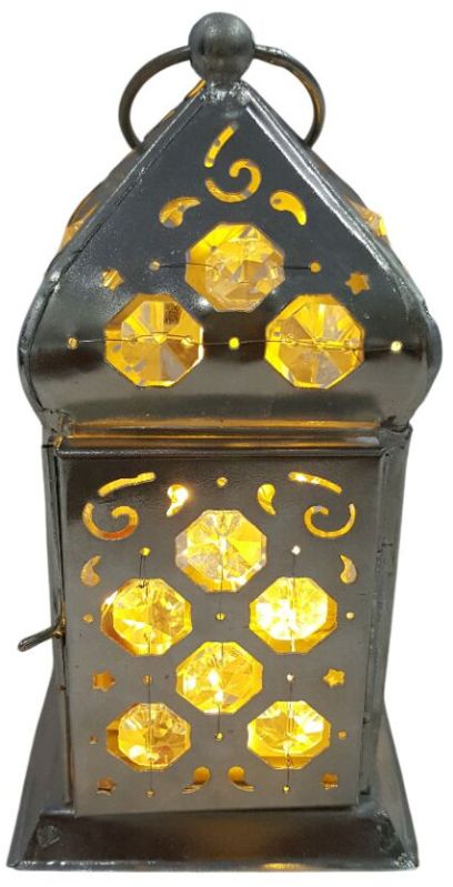 16 Inch Iron Glass Decorative Lantern