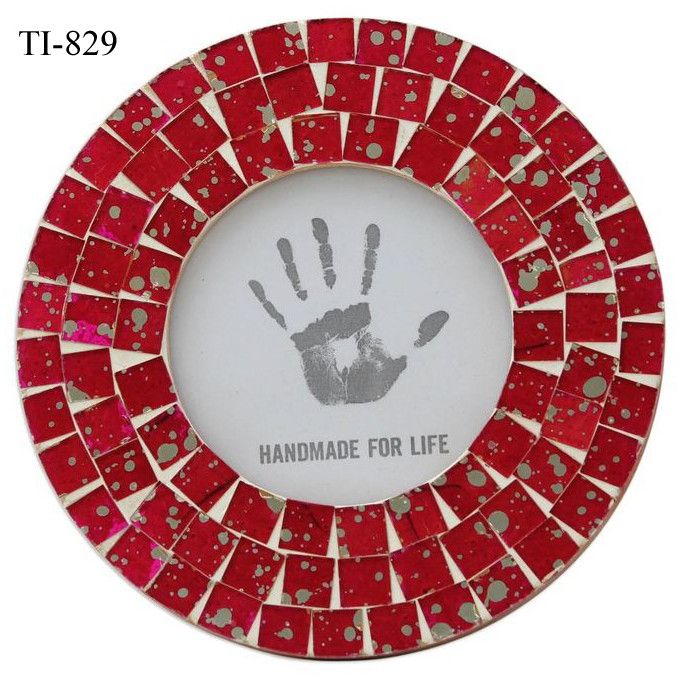 TI 829 Mosaic Glass Photo Frames