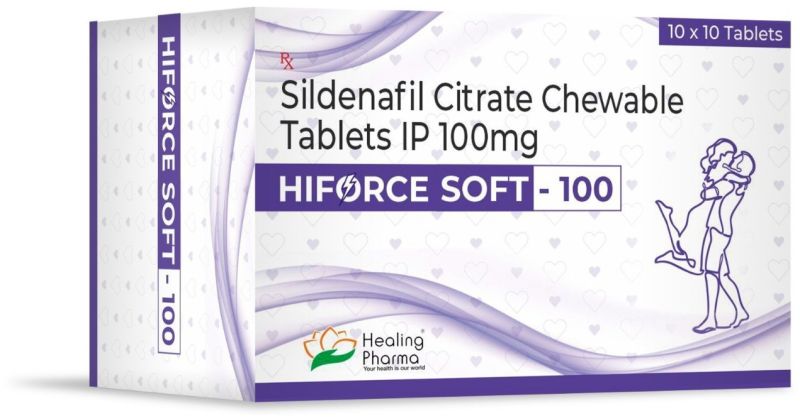 Hiforce Soft 100 Sildenafil Citrate Chewable Tablets