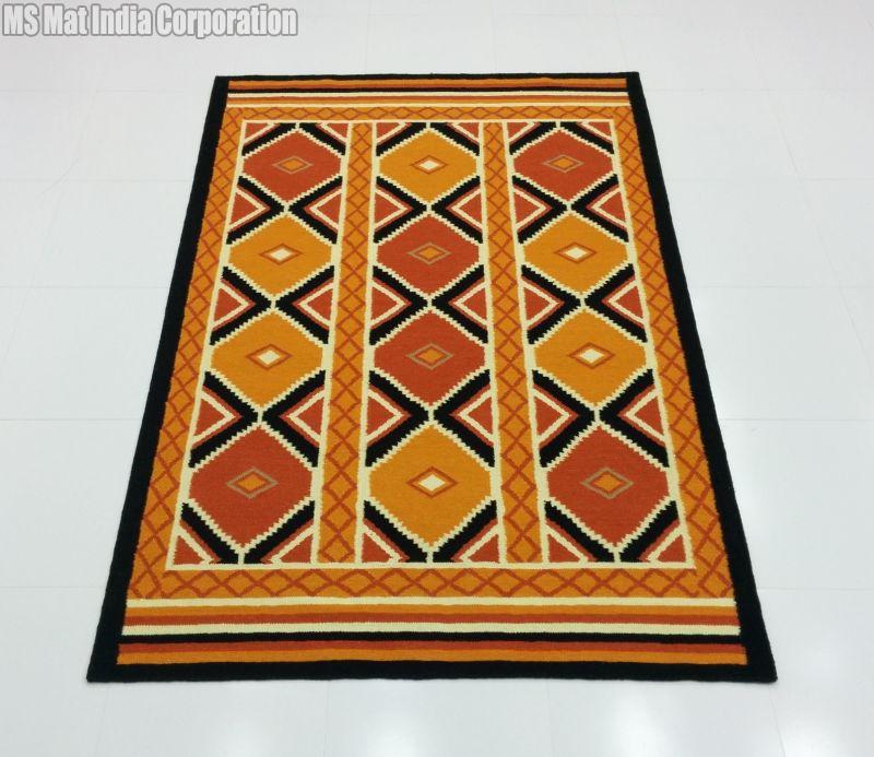 Woolen Mix Colors Natural Wool Kilim Rugs