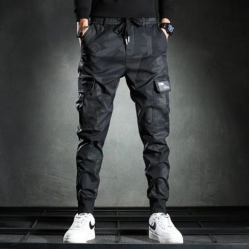 Mens Black Cargo Pant