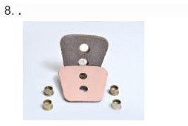 Ceramic Buttons with Rivets