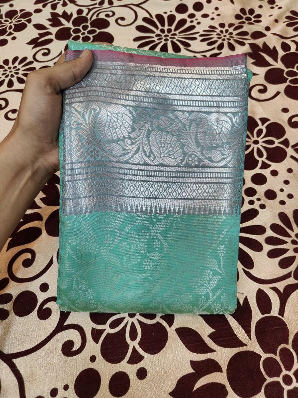 Kanjeevaram Silk Meenakari Banarasi Saree
