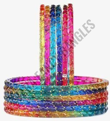 Glass Raindrop Ladies Bangles