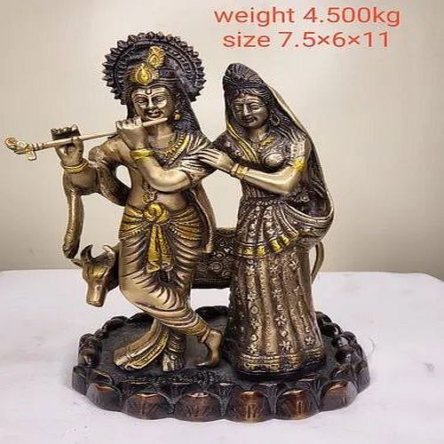 Brass Radha Krishna Statute