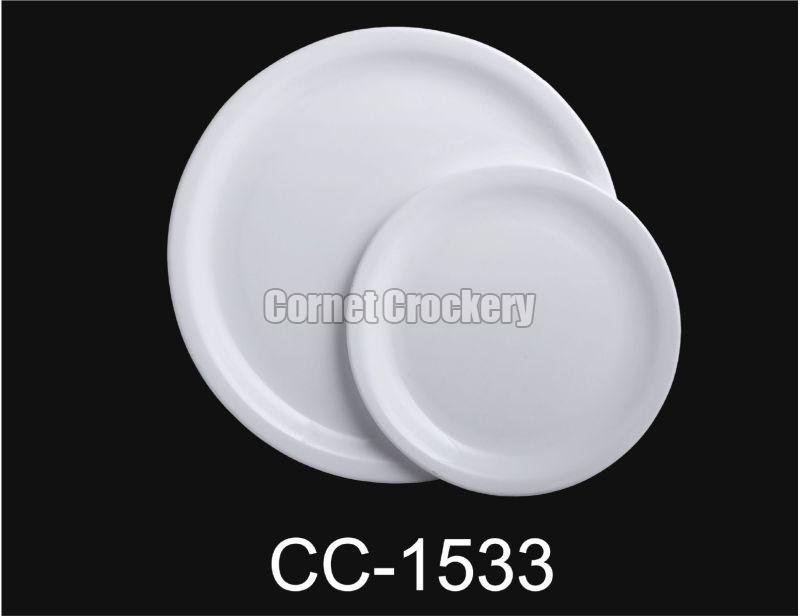 White Acrylic Round Plate