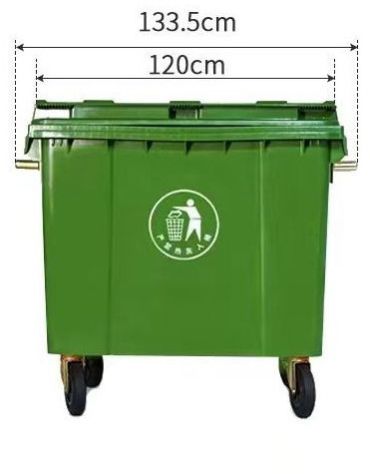 1100L Plastic Wheeled Garbage Bin