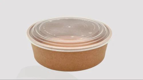 1000ml Disposable Paper Salad Bowl With Lid