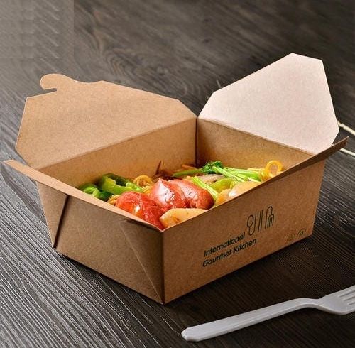 700ml Disposable Paper Lunch Box