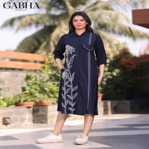 Cotton Embroidery Women Dress