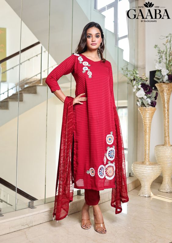 Maroon Kurta Dupatta Set