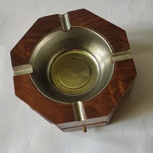 Brown Wooden Ashtray