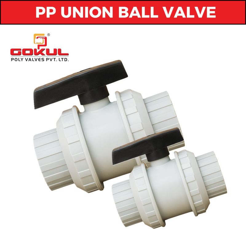 pp union type ball valve