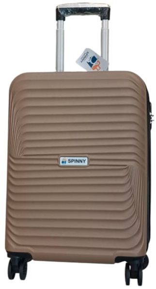 Brown ABS Trolley Bag