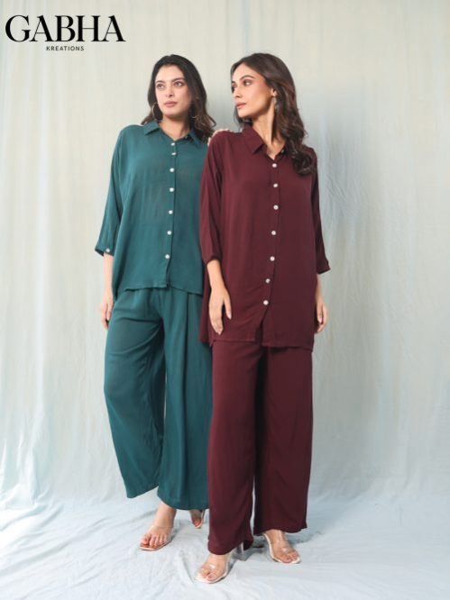 Cotton Embroidery Women Co-ord Set