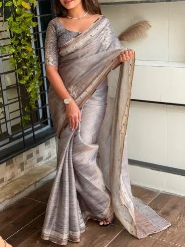 Ladies Pure Soft Tissue Silk Saree