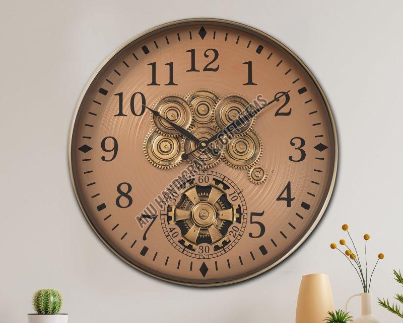 Brown Wooden Wall Clock