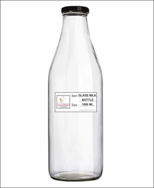 1000 Ml Glass Milk Bottle