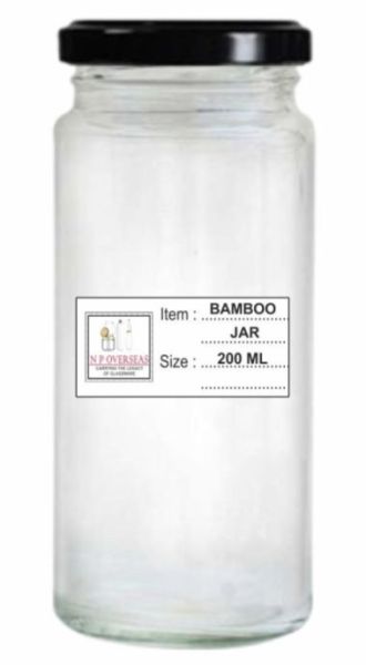 Bamboo Glass Jar