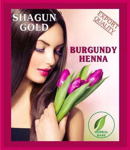 Henna Burgundy Hair Color Powder
