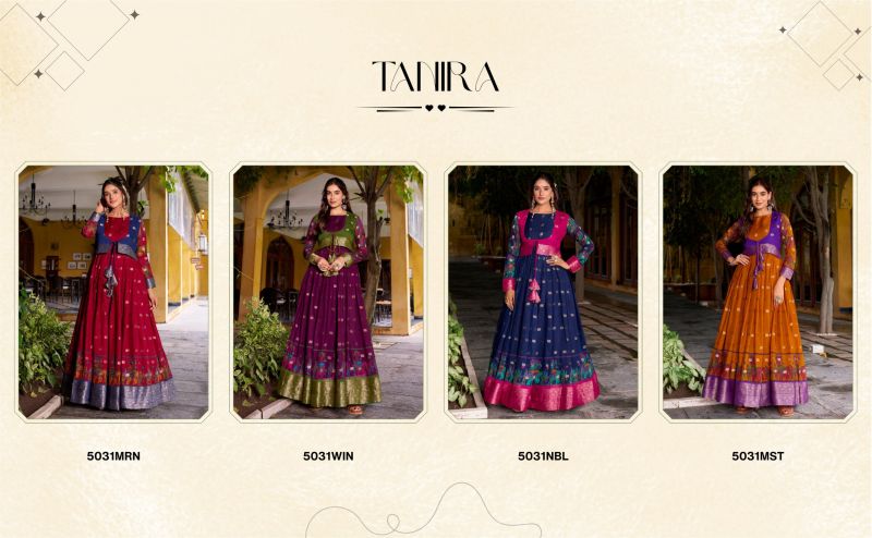 9STAR Fashion Kanika Readymade Gown WITH Koti