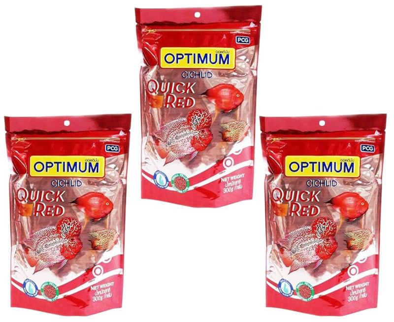 Optimum Cichlid Quick Red Enhancing Food for Cichlids