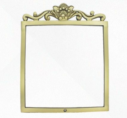 Floral Crest Ornamental Frame
