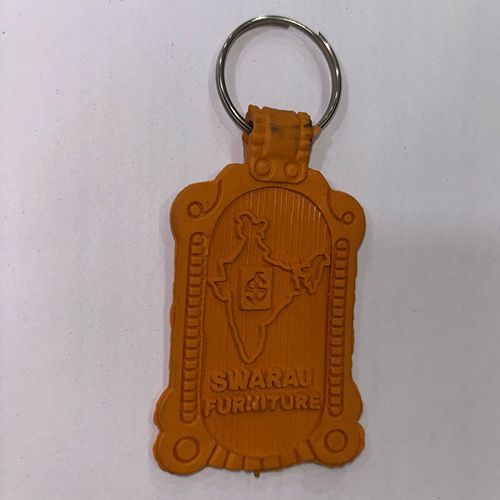 Rubber Keychain with India Map