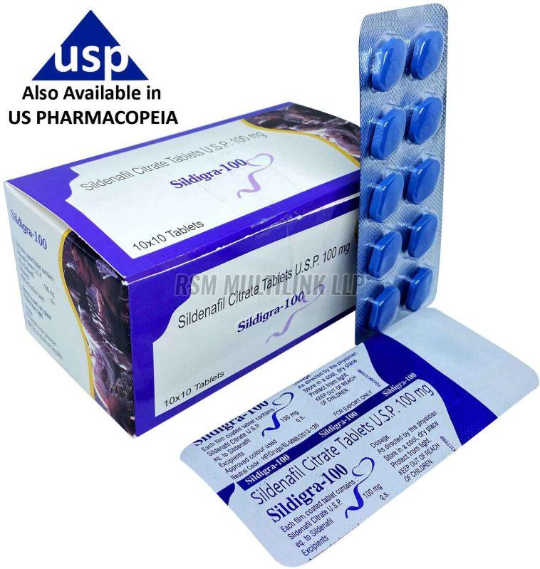 Sildenafil Citrate 100mg Tablets
