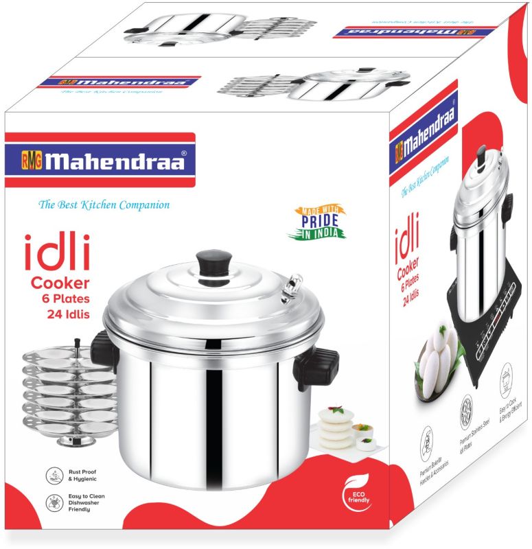 6 Plate Stainless Steel Idly Cooker