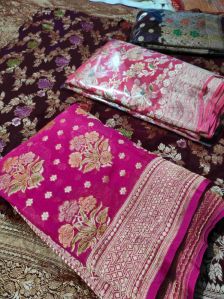 Khaddi Georgette Banarasi Saree