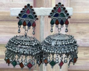 Oxidised Jhumka
