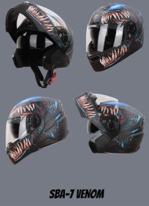 STEELBIRD SBA7 ISS VENOM FLIP UP HELMET
